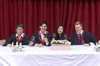Mr Felix Valentin KEMMLING (first from right) and his College mates at the College High Table Dinner